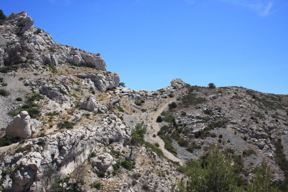 Col de la Galinette : le Col de la Galinette en vue transversale