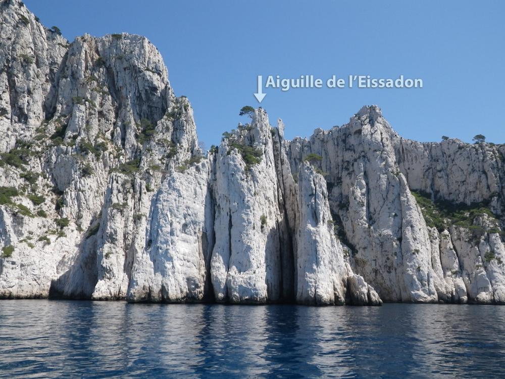 Aiguille de l'Eissadon : l'Aiguille de l'Eissadon vue de mer