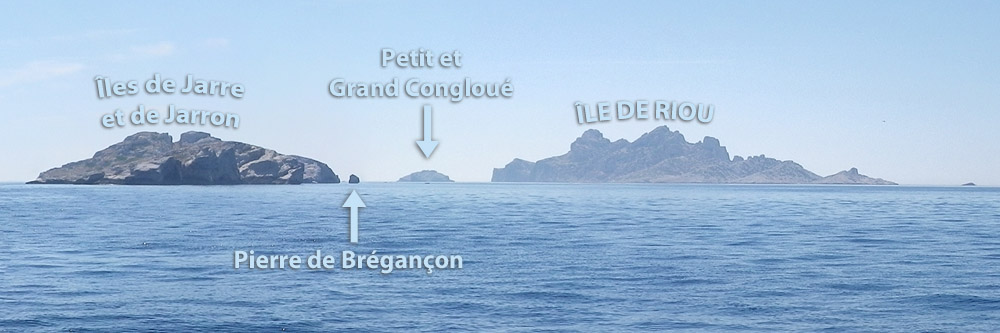 Île de Riou : l'Archipel de Riou vu de mer de l'Ouest