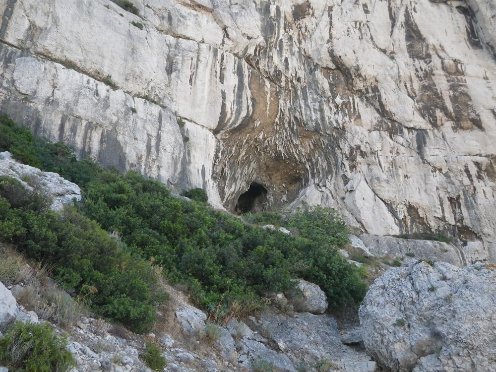 Grotte St-Michel d'Eau Douce : l'entrée de la Grotte St-Michel d'Eau Douce