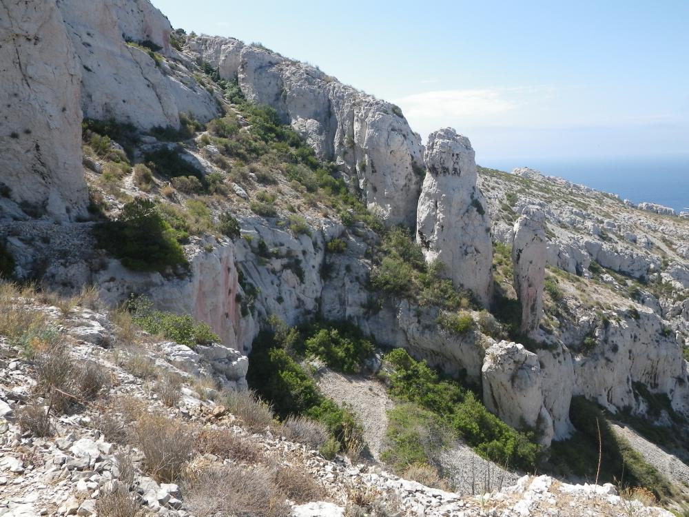 Col du Brès : la bretelle pour rejoindre la Corniche Salis