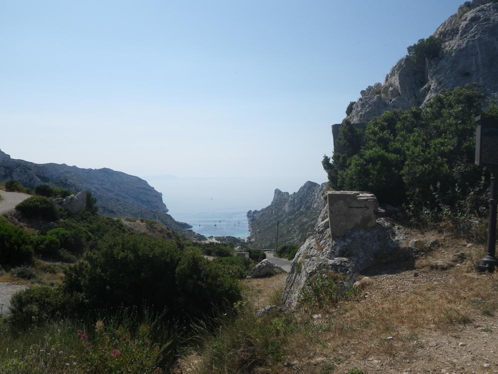 Col de Sormiou : la Calanque de Sormiou vue du Col de Sormiou