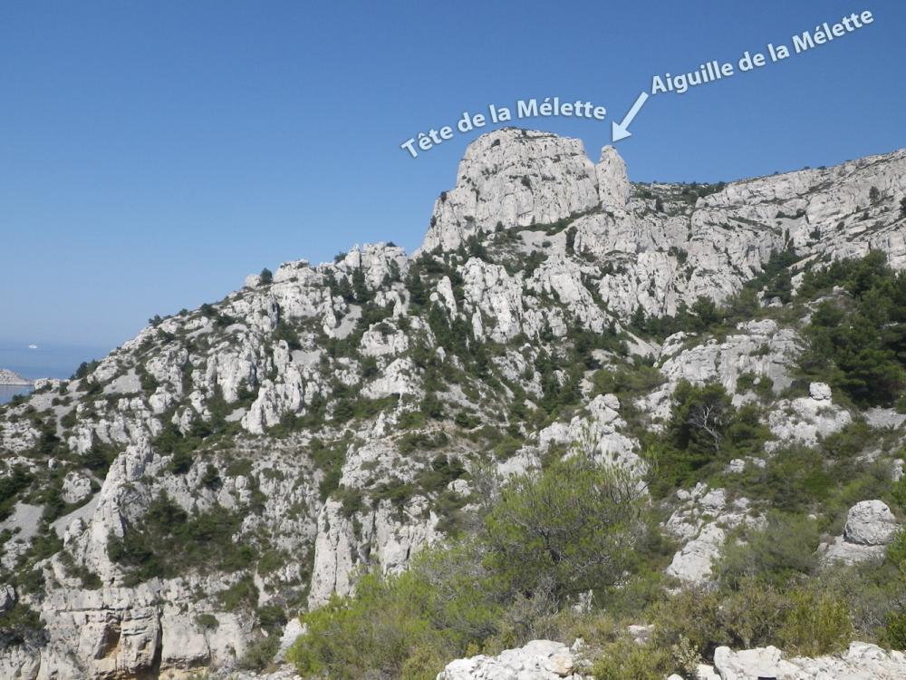 Aiguille de la Mélette : la Tête de la Mélette et son Aiguille