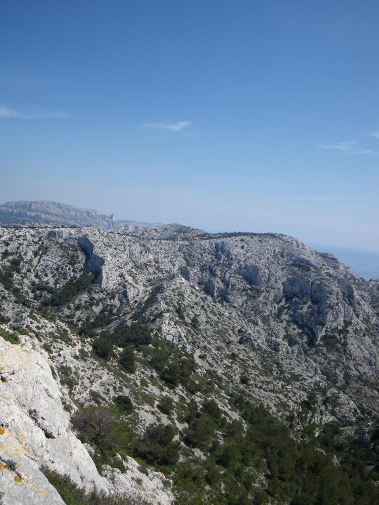 Plateau de l'Homme Mort ou Plan de Coulon : la dorsale du Plateau de l'Homme Mort dominant le Malvallon Médian