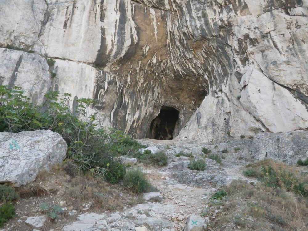 Grotte St-Michel d'Eau Douce : l'entrée de la Grotte St-Michel d'Eau Douce