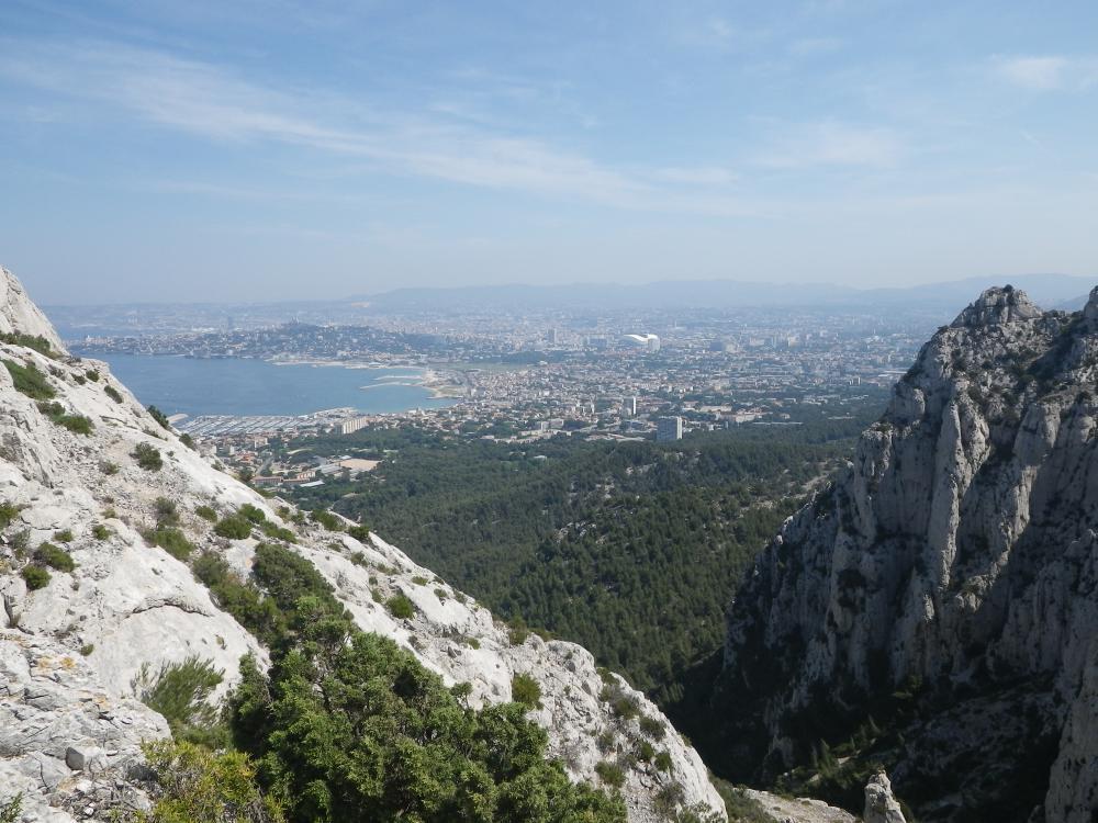 Col des Chèvres : Marseille vue du Col des Chèvres