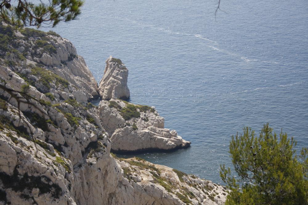 Baou Trouca : en arrière-plan, le profil du Baou Trouca